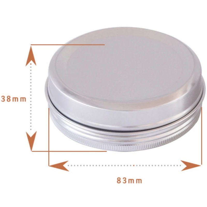 24 шт 150 мл прозрачная алюминиевая коробка для хранения на окно пустая косметики Diy