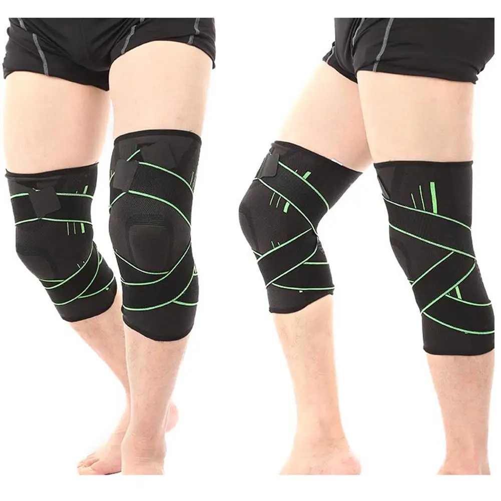 

1PCS 3D Weaving Pressurization Knee Brace Basketball Hiking Cycling Knee Support Professional Protective Sports Knee Pad