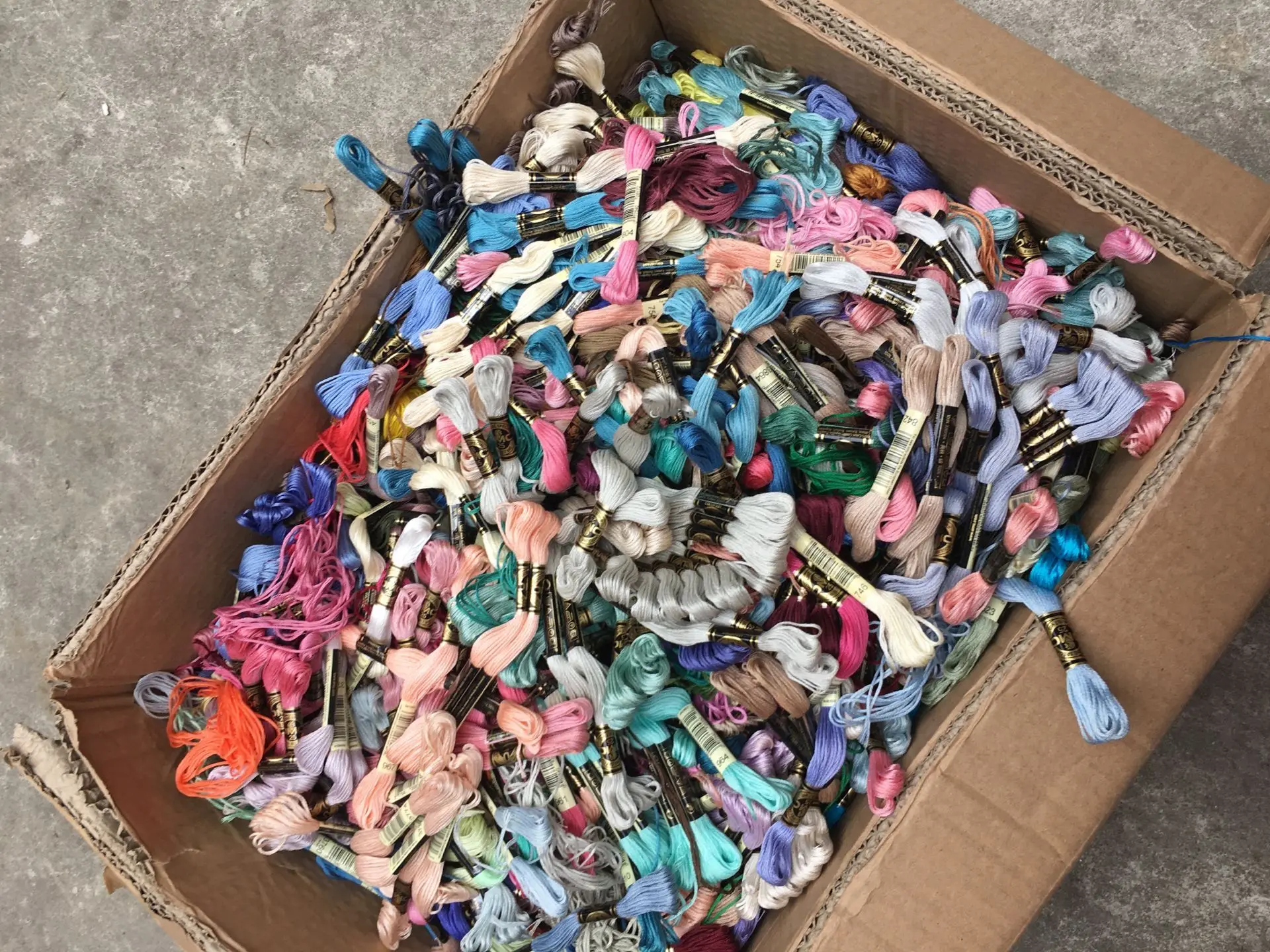 Лучшая французская DMC вышивка нитью шелковая нить Радужный цвет немного грязный