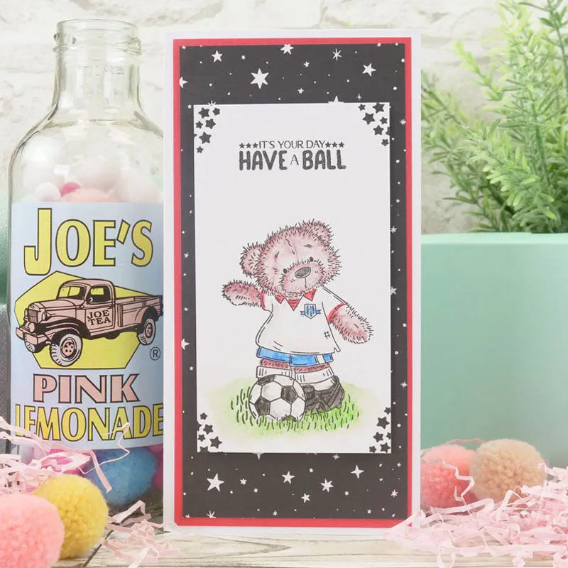 Есть шариковый медведь 3x4 дюйма прозрачные штампы для сделай сам скрапбукинг