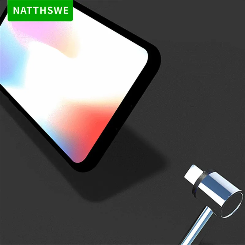 NATTHSWE 3.1A Utral-high Current Round Elbow Type-C USB Data Cable 2M Extended zinc Alloy Fast Charging Line for Huawei Xiaomi | Мобильные