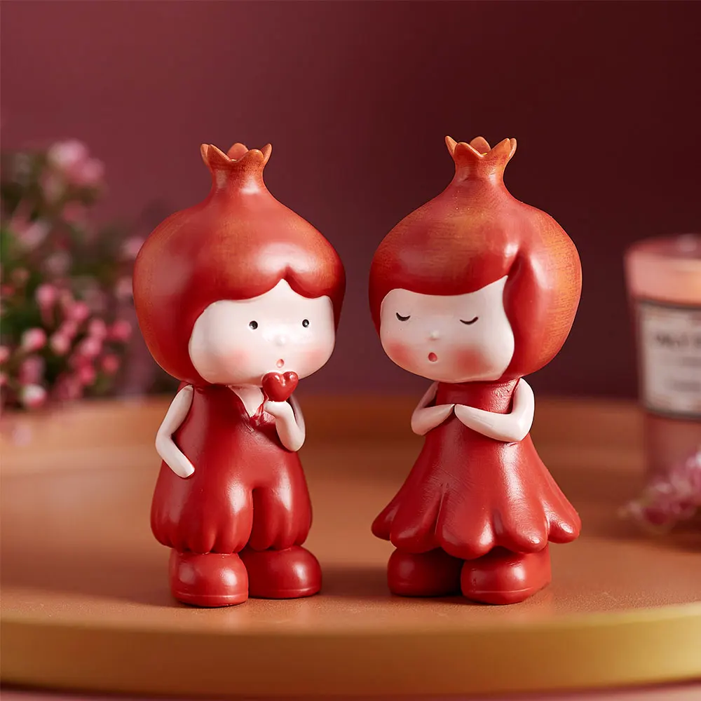 Креативные Мультяшные резиновые пары красивые настольные украшения украшение