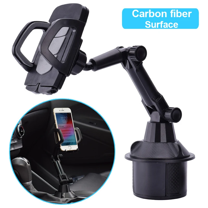 

Universal Car Cup Mount Mobile Phone Holder Stand Adjustable Angle Cradle for Cellphone GPS PSP Devices Holder Accessories