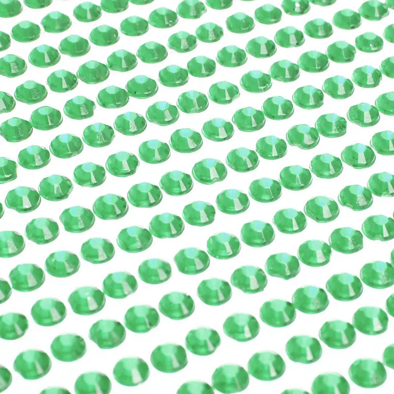 Green 990 шт DIY самоклеящийся, со стразами наклейки декоративный удобный практический - Цвет: Green
