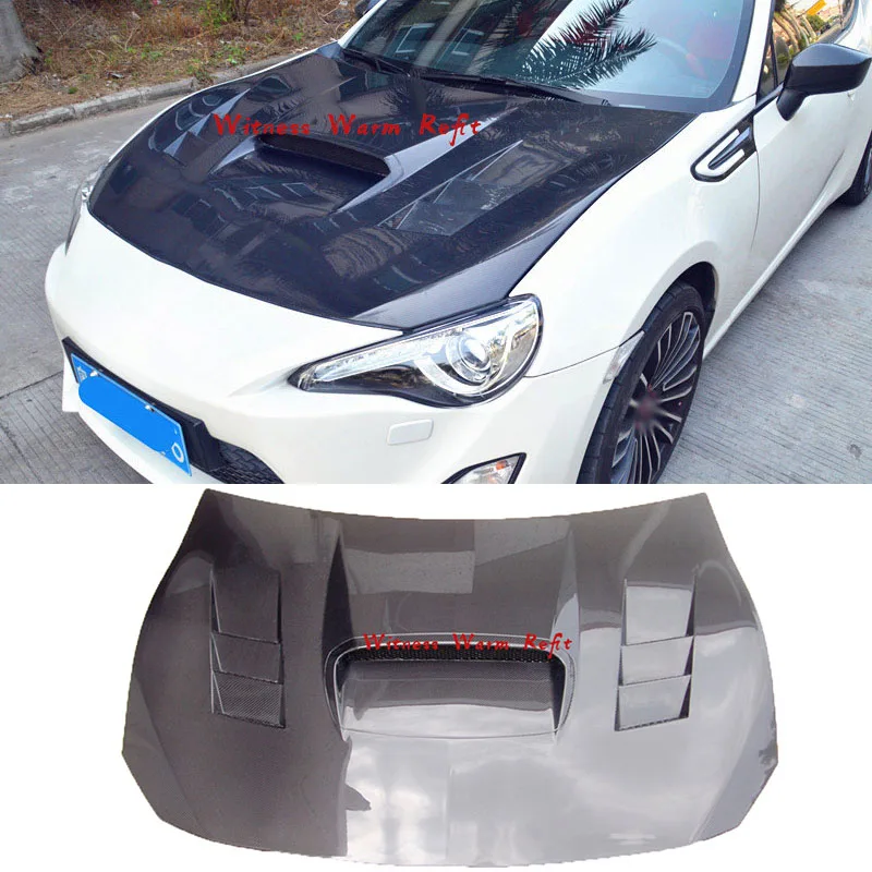 Для Toyota GT86 крышка капота высокого качества из углеродного волокна двигателя для