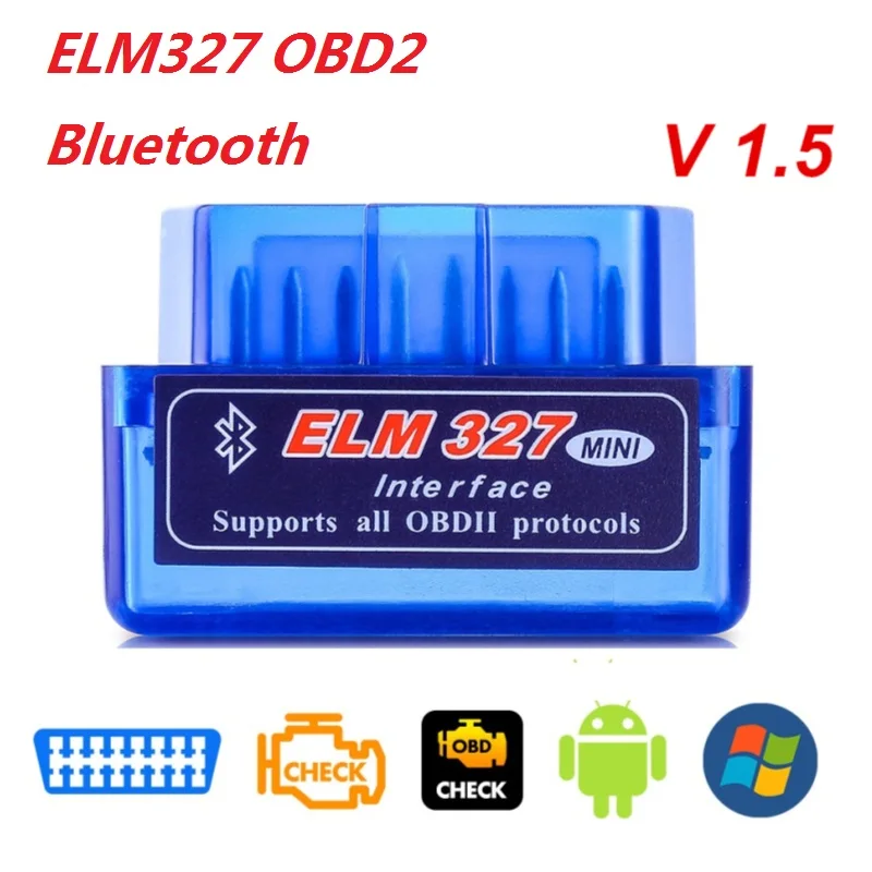 OBD V1.5 Mini ELM327 OBD2 Bluetooth Auto Scanner OBDII 2 Car Tester Code Reader Diagnostic Repair Tool For Android/IOS/Windows | Автомобили