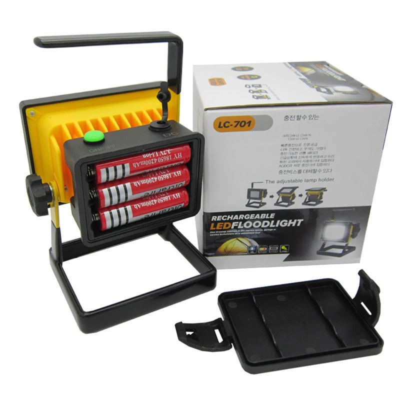 

Rechargeable Floodlight Site Light Emergency Outdoor Floodlight Led Work Light Portable Waterproof Spotlight Work Lamp Outdoor