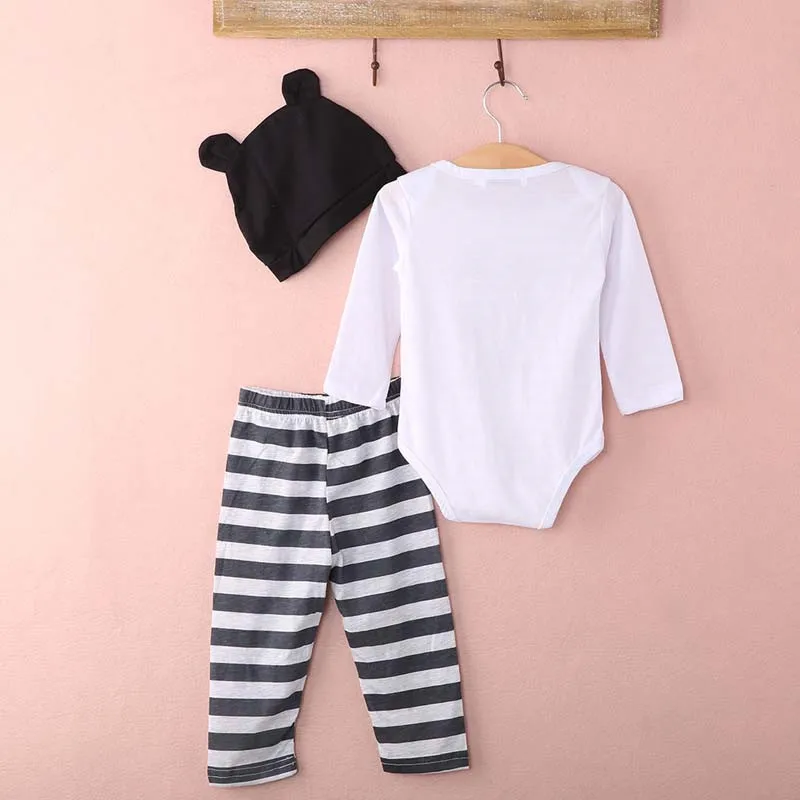 2019 Newborn Baby Kids Romper Micky Mouse Minnie Cartoon Outfits Girl Clothes Boy 3-Piece Tops+Pants+Hats 0-24 Months | Детская одежда