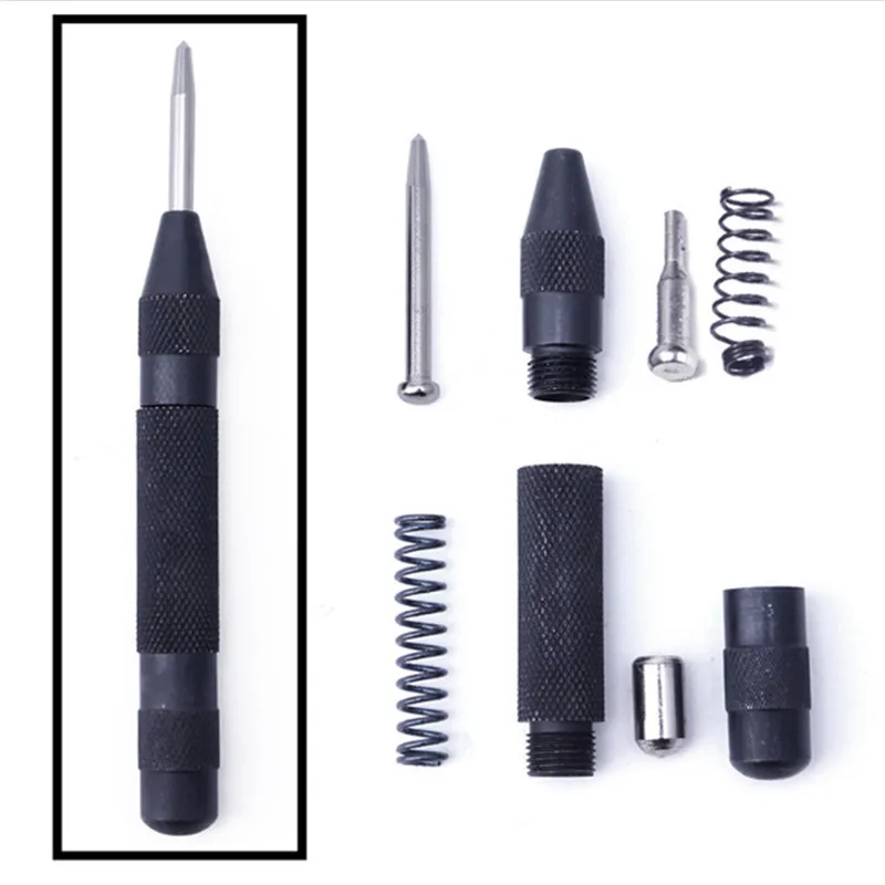 

1PC Practical Heavy Duty Automatic Centre Punch Steel Spring Loaded Metal Wood Press Dent Marker Chisel Tool Carving Hand tools