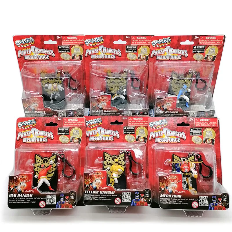 

Megazord Super Sentai Powerful Dinosaurs Rangers Mega Force Robot Knight Action Figure Keychain Backpack Pendants