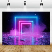 3d stage backdrop for photography glitter purple light optical starry sky child pet party photozone photo backdrop photocall