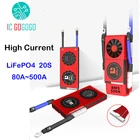 Защитная плата для литиевой батареи 20S 60V LiFePO4, высокотоковая электровелосипедная электромобиль 80A 100A 120A 150A 200A, балансировка, 20 ячеек PCB BMS
