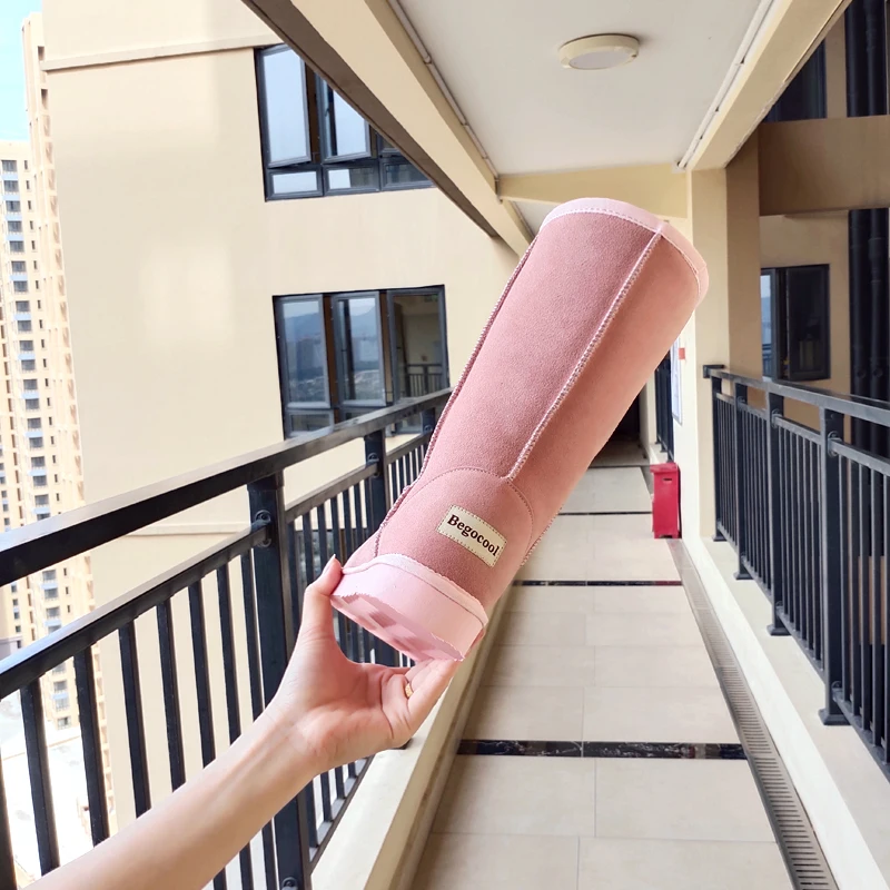 Begocool women snow boots designer genuine cow suede australia warm winter woman shoes botas pink cheap | Обувь