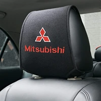 1pcs car headrest cover auto seat head neck rest cushion pillow pad for mitsubishi pajero sport asx lancer l200 attrage xpander