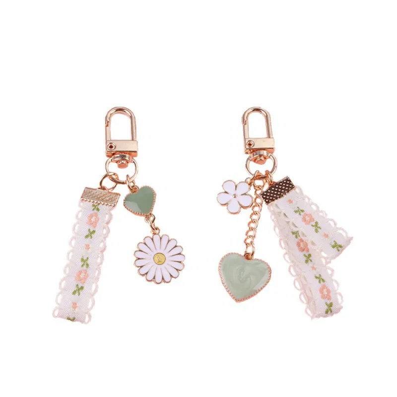Инс Маргаритка брелок креативный кулоны цепочка для ключей хипстер кружевной