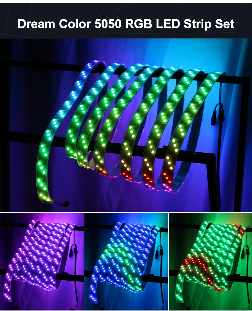 Светодиодный скачки светильник RGB Цвет беговые кроссовки nikeeinglys Сменные Светодиодные ленты 5 м с 133 программа RF контроллер Праздничные огни Decoracion Фея светильник