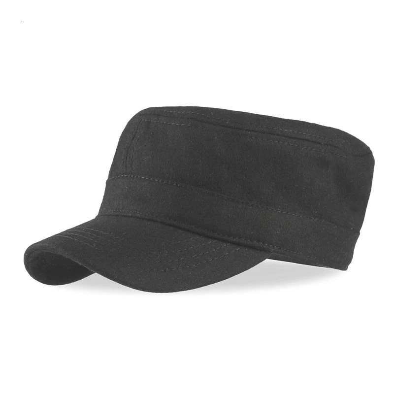 Мужская теплая армейская Кепка плоская фетровая шапка большого размера 55 59 см 60 66