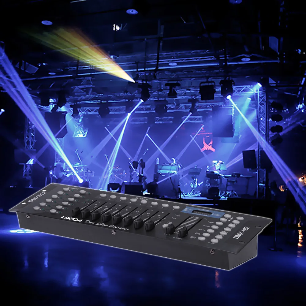 192 каналов DMX512 Контроллер консоль для сцсветильник вечерние НКИ диджея