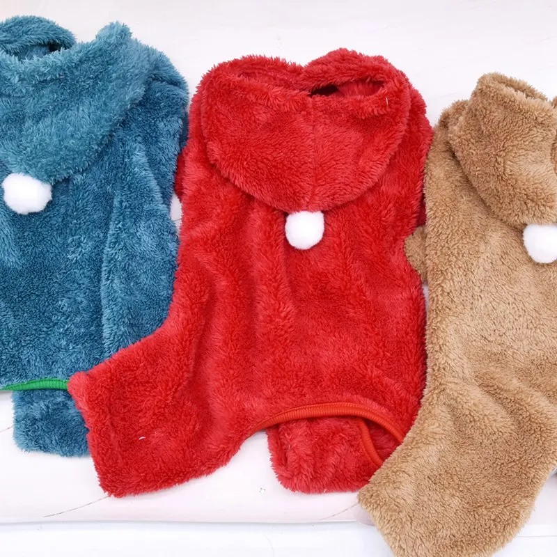 Рождественский комбинезон без рукавов для домашних животных теплое зимнее