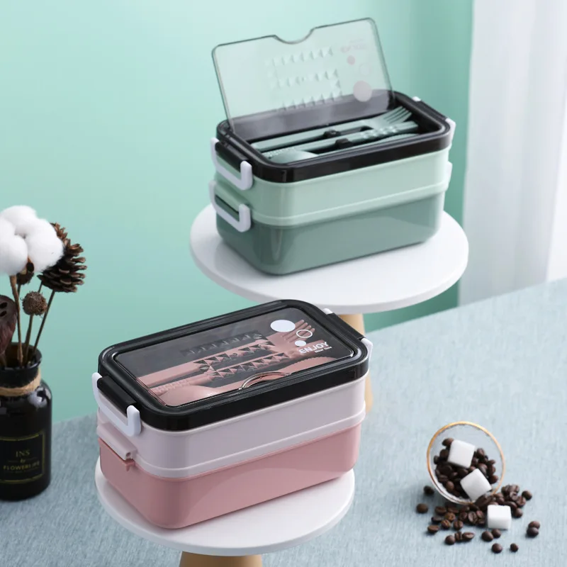 

304 Stainless Steel Portable Lunch Box Multi-layer Compartment Bento Box Kitchen Leakproof Food Storage Container