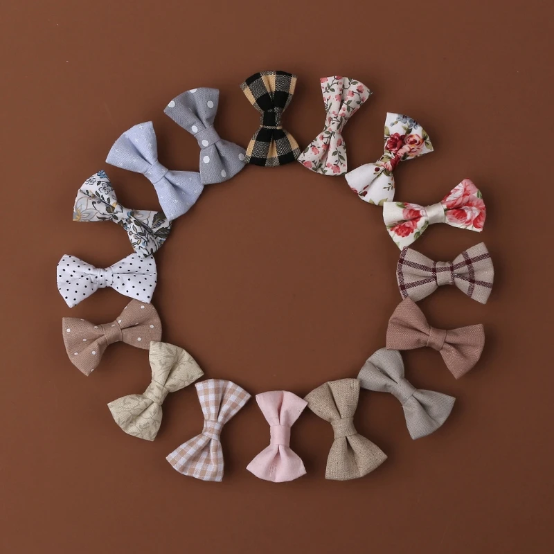 

3 Pcs Baby Girls Hair Clips Kids Infant Hairpin Cute Handmade Cotton Party Hair Clip Barrettes Hair Accessories