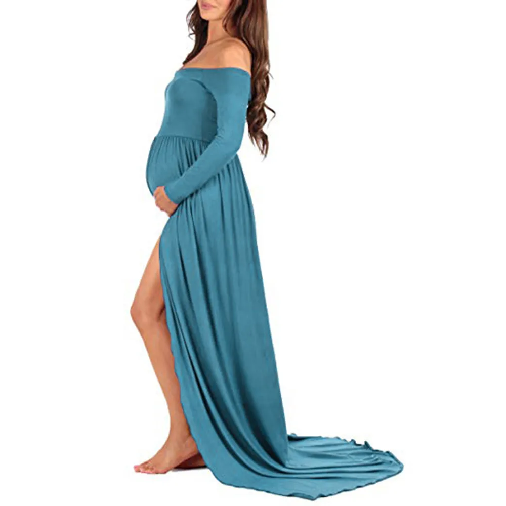 

Off The Shoulder With A Skirt-year Evening Dresses 2020 Long Evening Dress With Long Sleeves White Women's Maxi Dress De Soiree