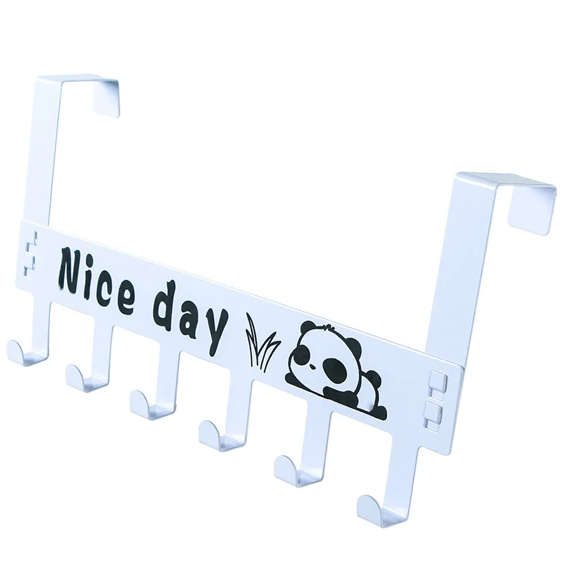 6 крючков для двери из углеродистой стали креативный мультяшный задний крючок