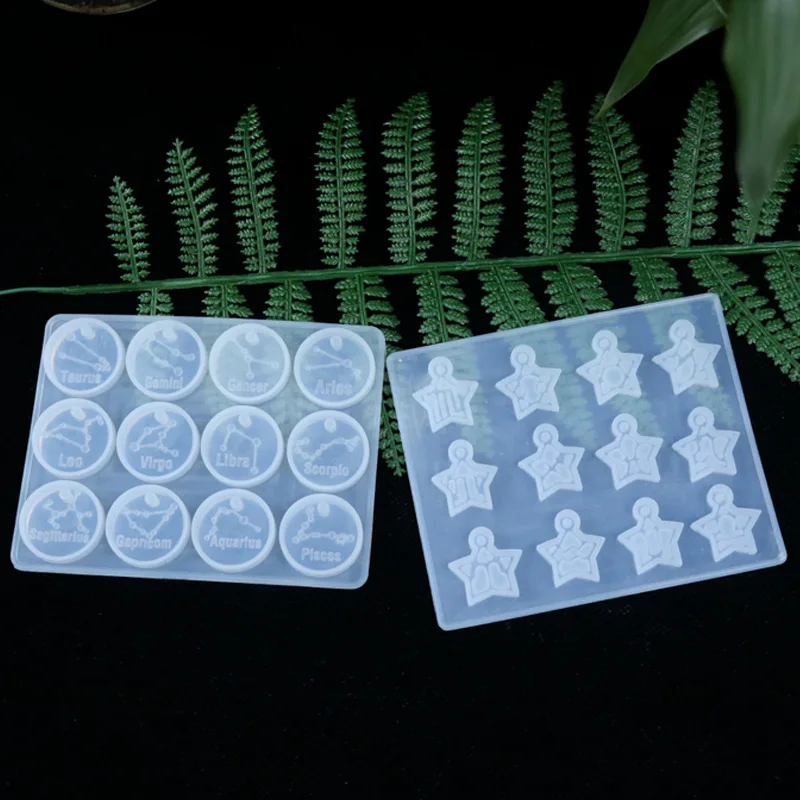 DIY 12 созвездий формочка для силиконовой Подвески ожерелье с подвеской ручной