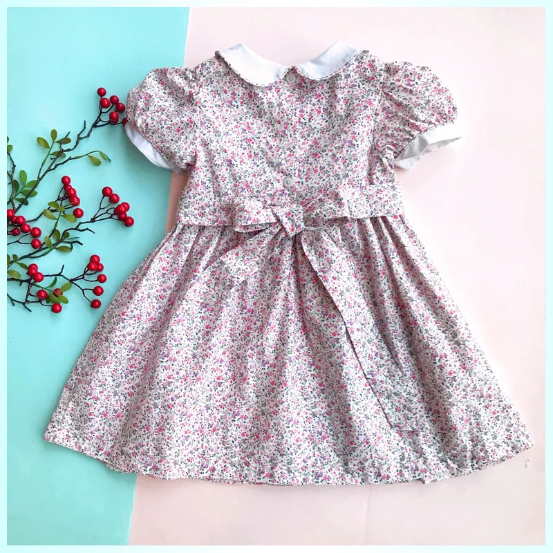 2019Summer New Arrivals Girls Cotton Quality Smocking Handmade Classic Princess Dress Spanish Vintage Party | Детская одежда и