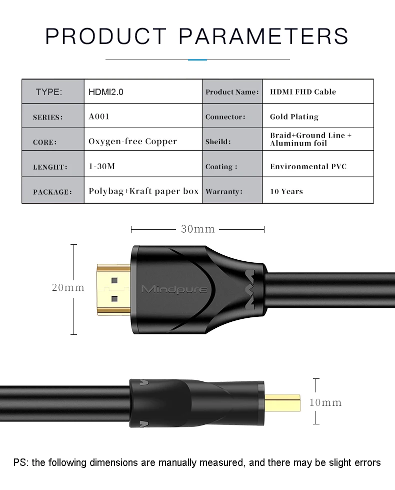 HDMI кабель 4k Аудио экстрактор hdmi к hdmi переключатель разветвитель hdmi 4k кабель Кабо hdmi 2,0 0,5 м 1 м 1,5 м 2 м 3 м 5 м 8 м 10 м 12 м 15 м 20 м