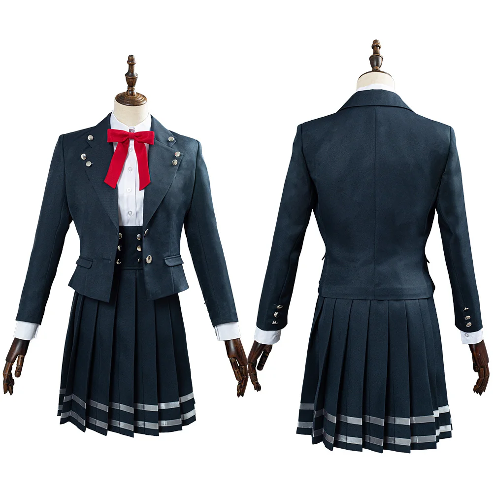 

Danganronpa V3 Shirogane Tsumugi Cosplay Costume School Uniform Skirts Outfits Full Suit Halloween Carnival Costumes