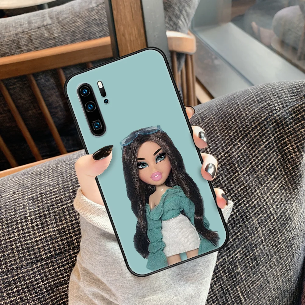 

Fashion Brand Doll Bratz Phone Case For Huawei P Mate 10 20 30 40 Lite Pro smart Z 2019 nova 5t black Funda Pretty Back Soft