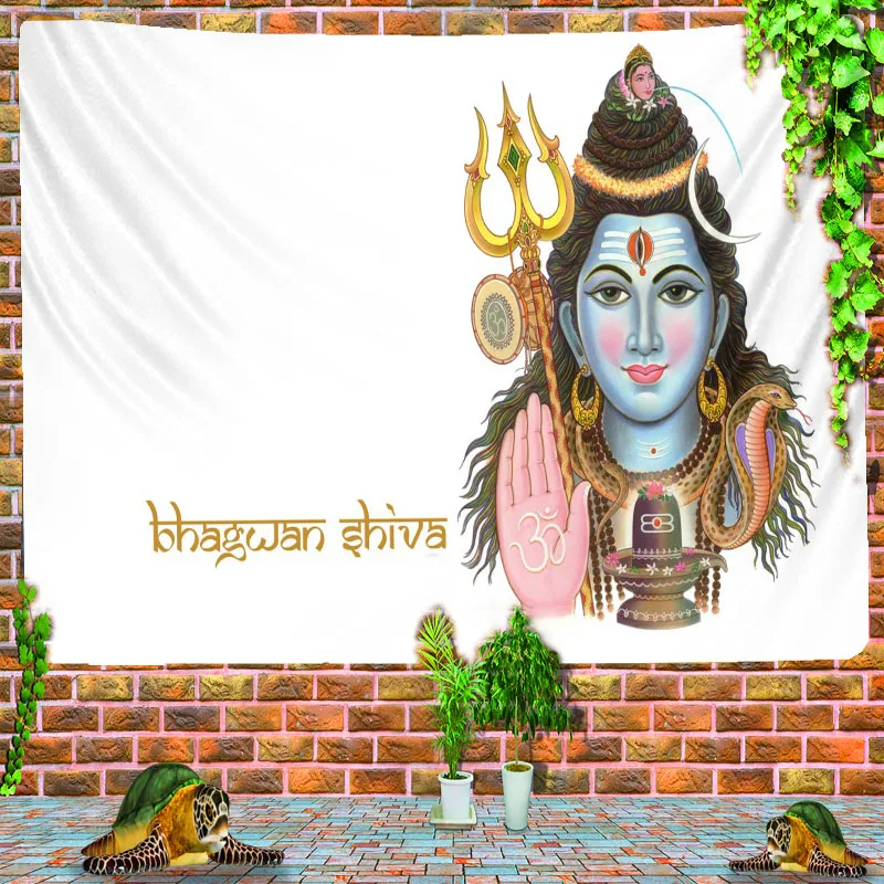 

Goddess Rashami Shiva tapestry wall hanging tapiz wall decoration Hindu god Vishnu Ganesha tapestry polyester home decoration gi