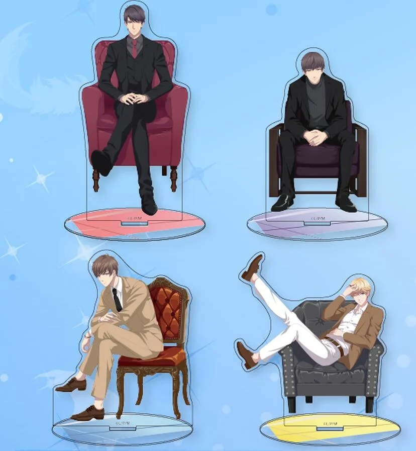 

Аниме Mr Love Queen's Choice Zhou QiLuo Victor Gavin Lucien акриловая фигурка стенд дисплей Модель пластина Коллекционная серия стульев