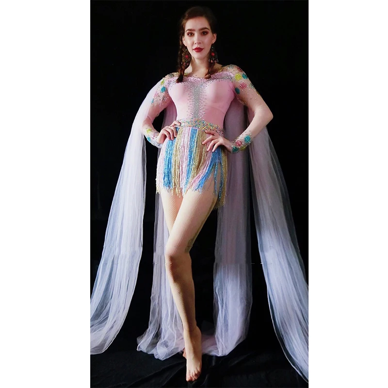 

Sexy Jazz Dance Costume Women Pole Dance Nightclub Singers Performance Clothing Dj Stage Wear Gogo Dancers Rave Dress DC4570
