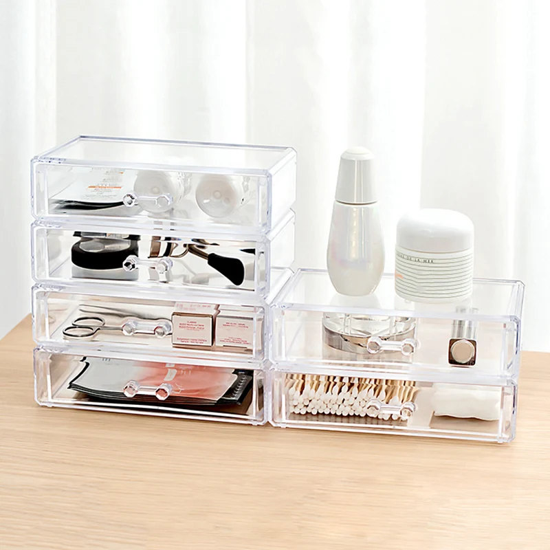 

Plastic Thicken Stackable Storage Box Drawer Type Storage Box Cosmetics Office Stationery Finishing Box HKS99