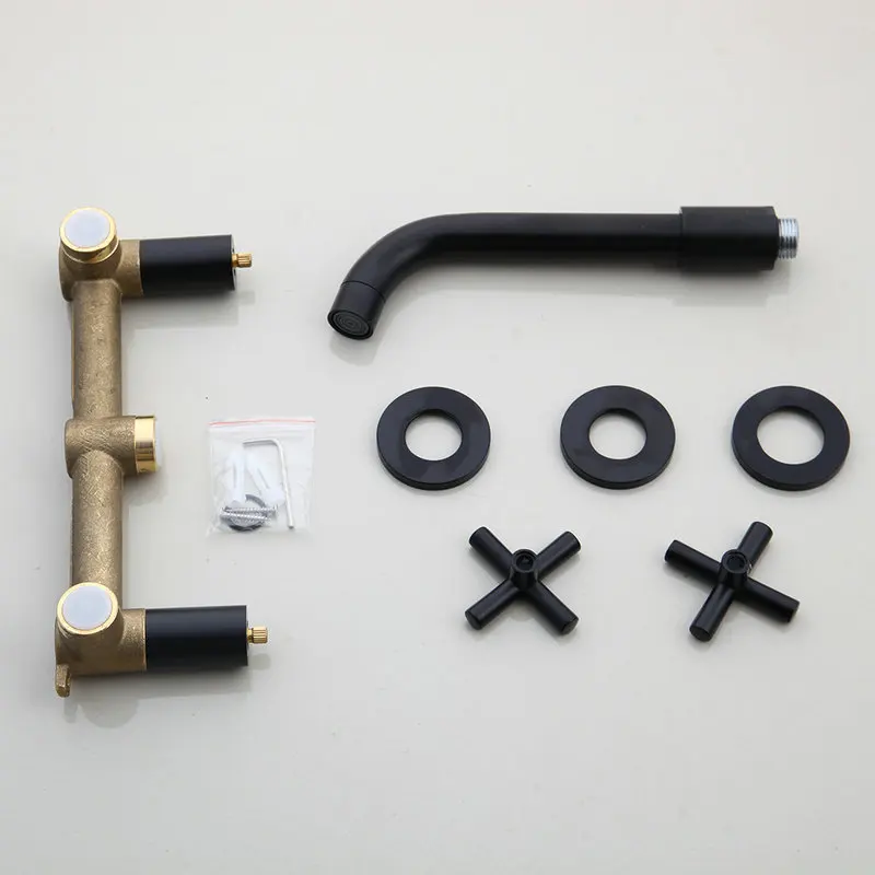 Monite черный шар ванна раковина твердая латунь ванная смеситель соединение для