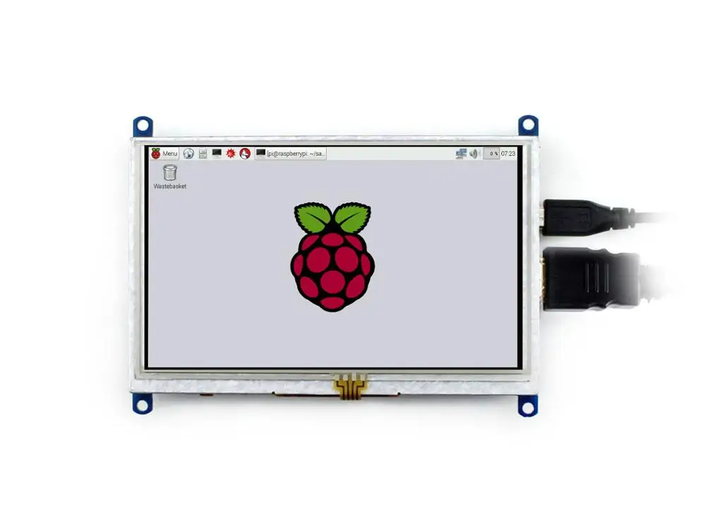 2 шт./лот Raspberry Pi ЖК-дисплей 5 дюймов (B) 800x480 сенсорный экран поддерживает Banana BB