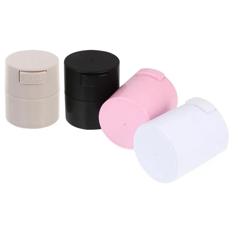 

4pcs Eyelash Glue Storage Jar Sealed Eyelashes Extension Glue Makeup Tools