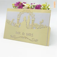 25pcs wedding party invitation card laser cut delicate bride and groom carved pattern wedding invitations party supplies