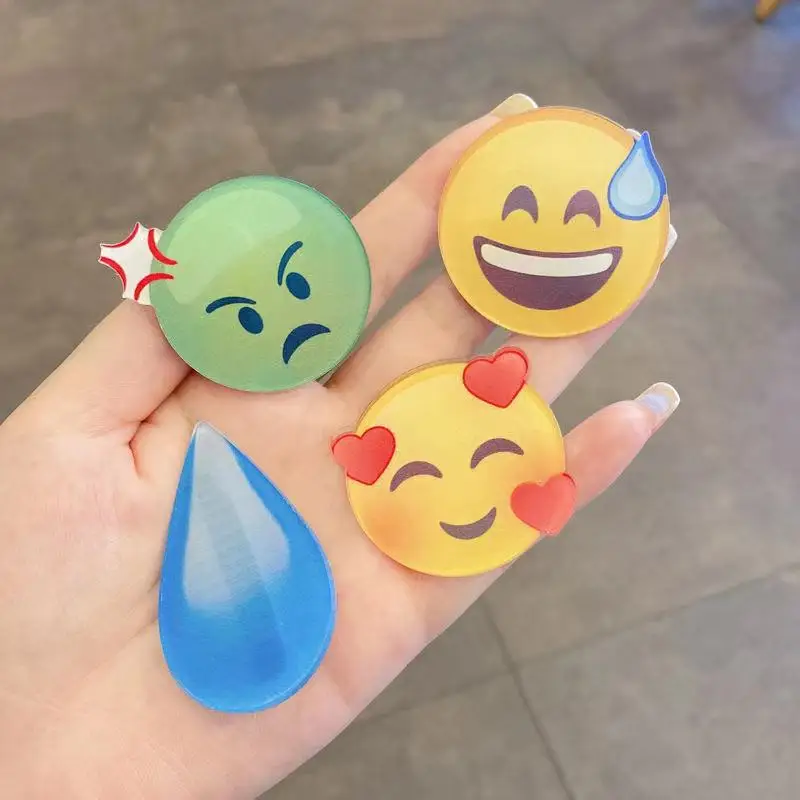 

Sweating Smiley Heartbroken Question Mark Clip Cirl Hair Headdress hair accessories