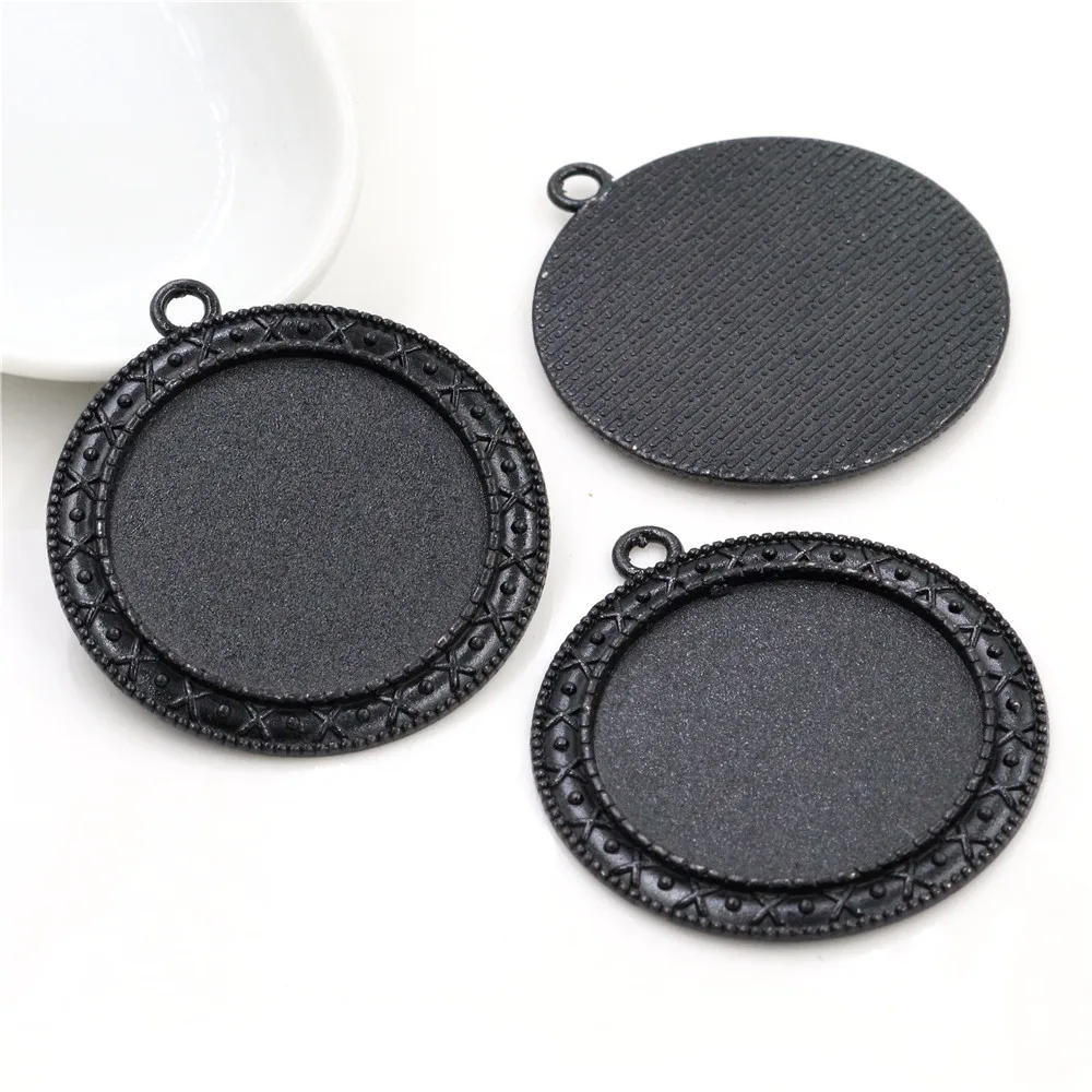 5 шт 30 мм Внутренний размер античное посеребренное и черное бронзовое покрытие