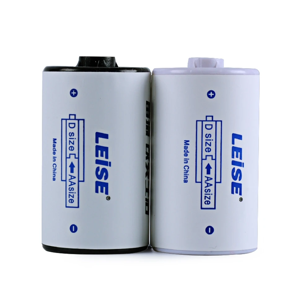 2 Converter Leise АА до D Размер ячейки батарея конвертер адаптер батареи держатель пластиковый чехол Switcher - Цвет: 2 Converter