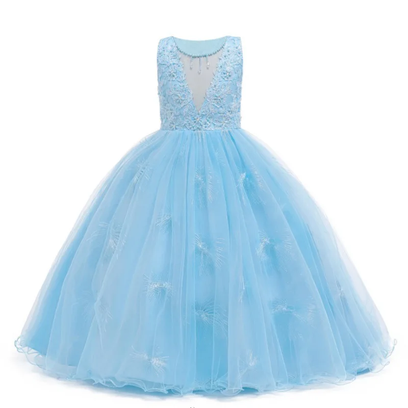 

Girl Birthday Dress Children Ceremony Party Dress Girls Costume Kids Dresses Flower Girls Wedding Gown Formal Wear Teenagers 3-1