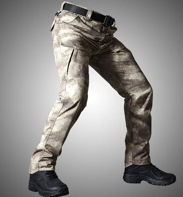 Брюки карго мужские хлопковые водонепроницаемые быстросохнущие тактические