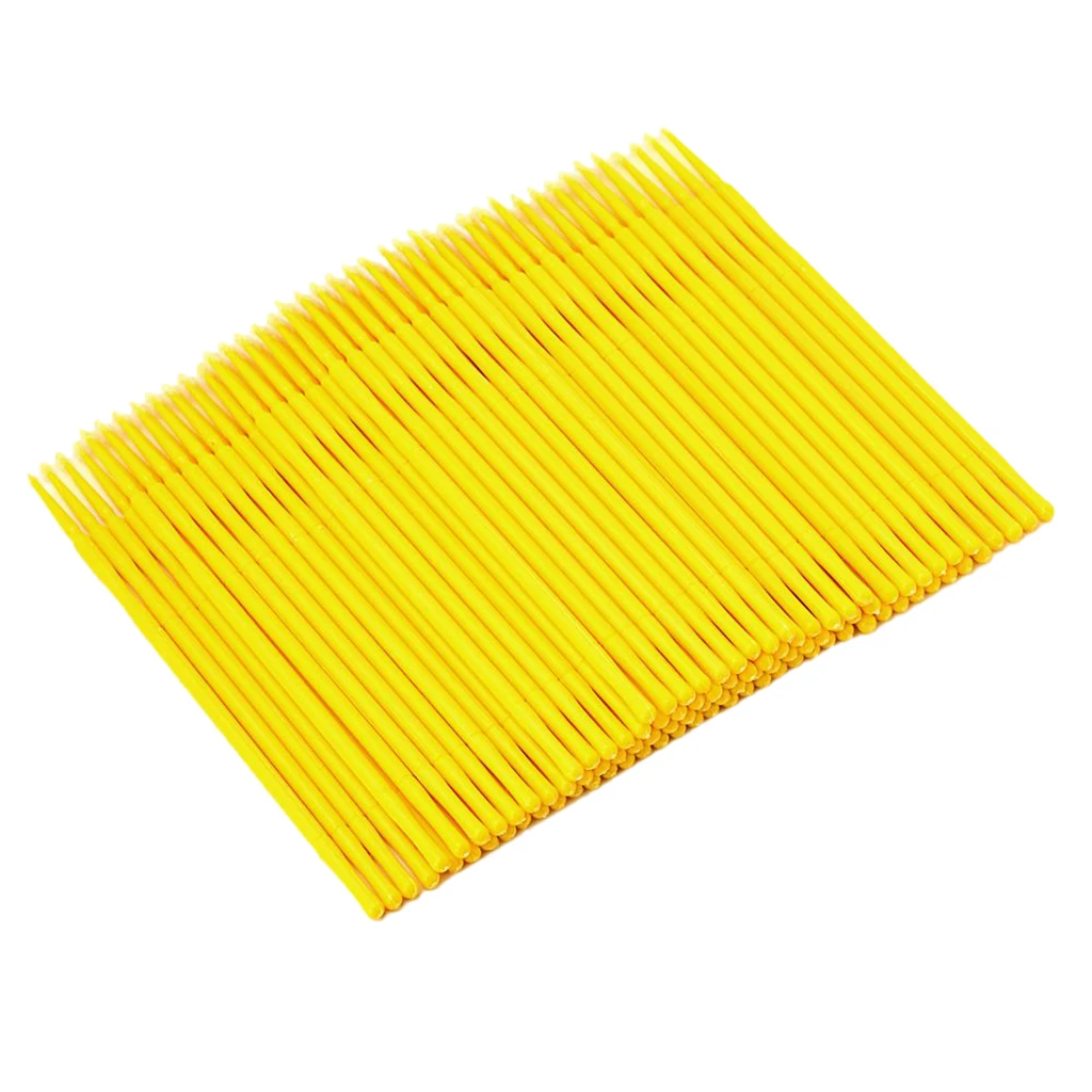 

100PCS Disposable Micro Applicators Brushes Cotton Swabs Eyelashes Extensions Permanent Makeup Tattoo Microblading Tools