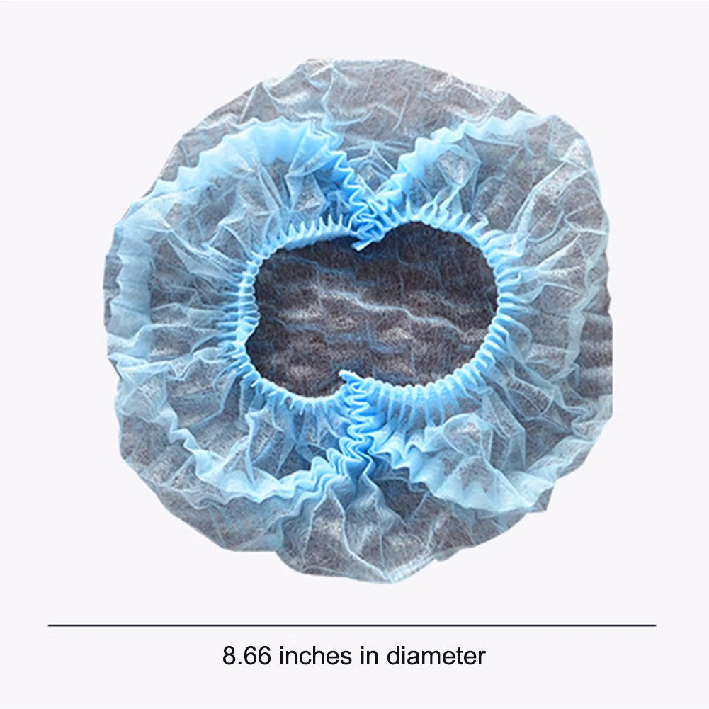 

10Pcs Non-woven Disposable Shower Caps Anti Dust Hat Women Men Bath Caps for Spa Hair Salon Beauty Hotel Bathroom Bonnets