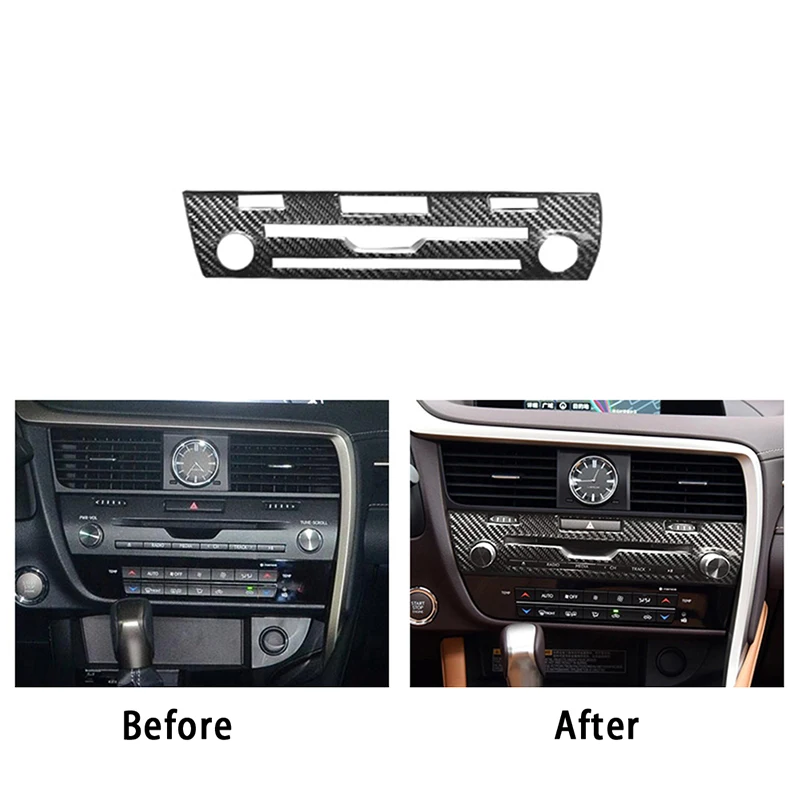 

YOLU Carbon fiber gearshift panel sticker interior stickers for Lexus RX 200T 300 450H 2018