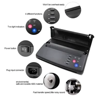 Black Tattoo Transfer Machine Thermal Stencil Copier Printer for Tattoo Photos Transfer Paper Copy Printing Supply