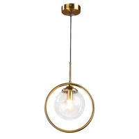 modern led glass ball pendant lights lustre luminaria clear hanging light for living room dining room bedroom restaurant bedside